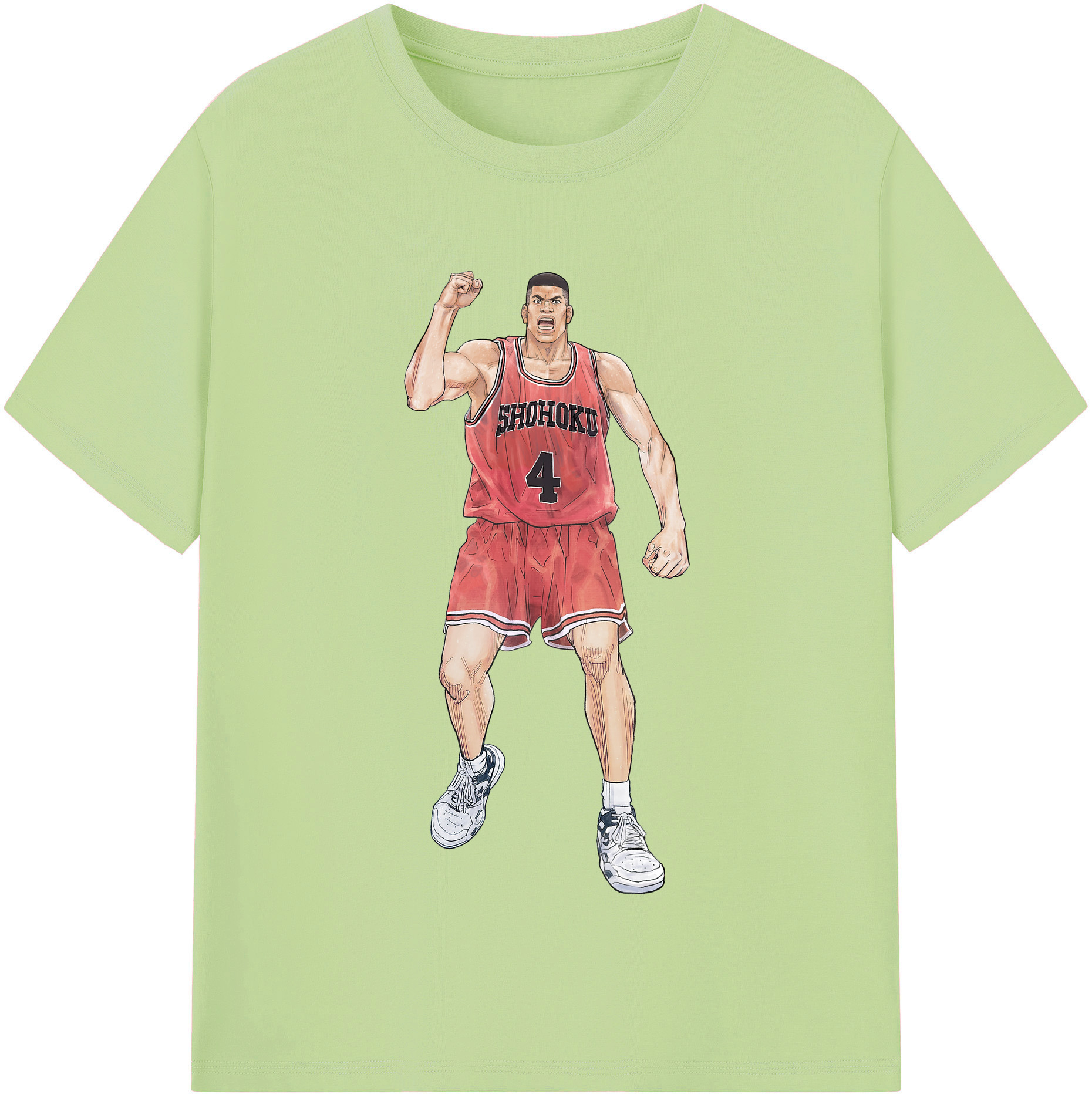 SLAM DUNK／スラムダンク 綿100％半袖Tシャツ（フロントプリント）